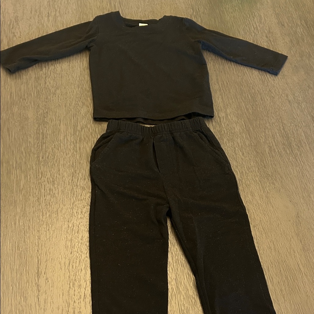 Kate Quinn Black Kids Matching Pointelle Set
